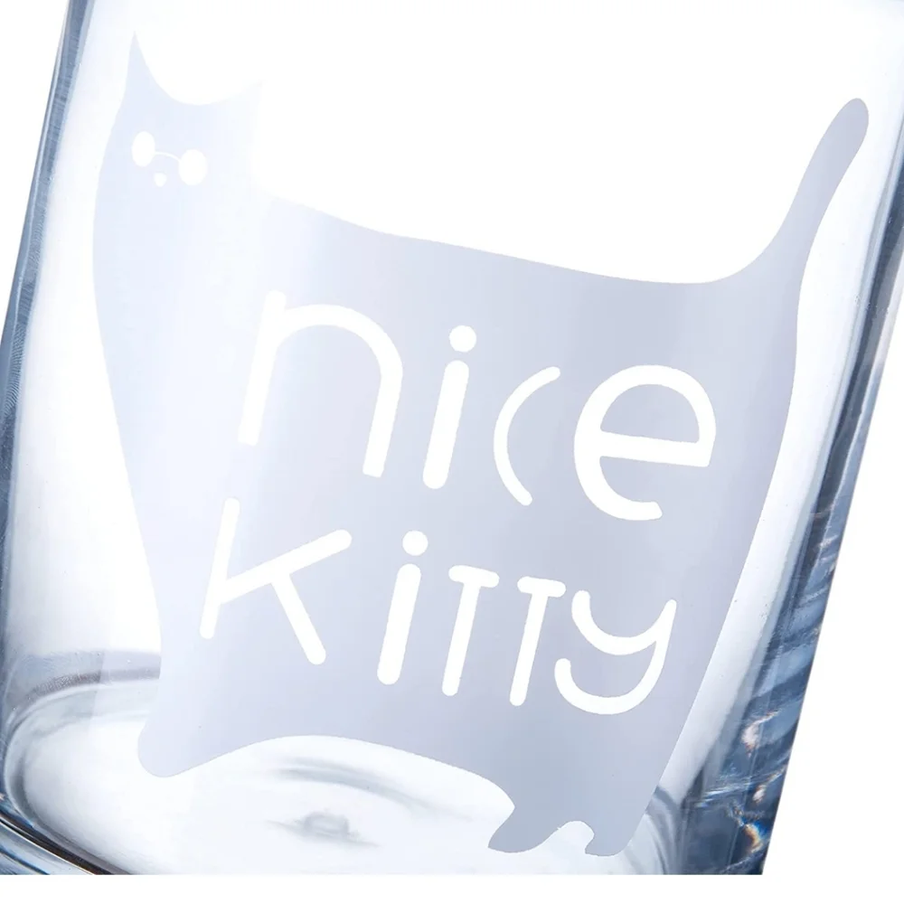 Glass kitty treat jars